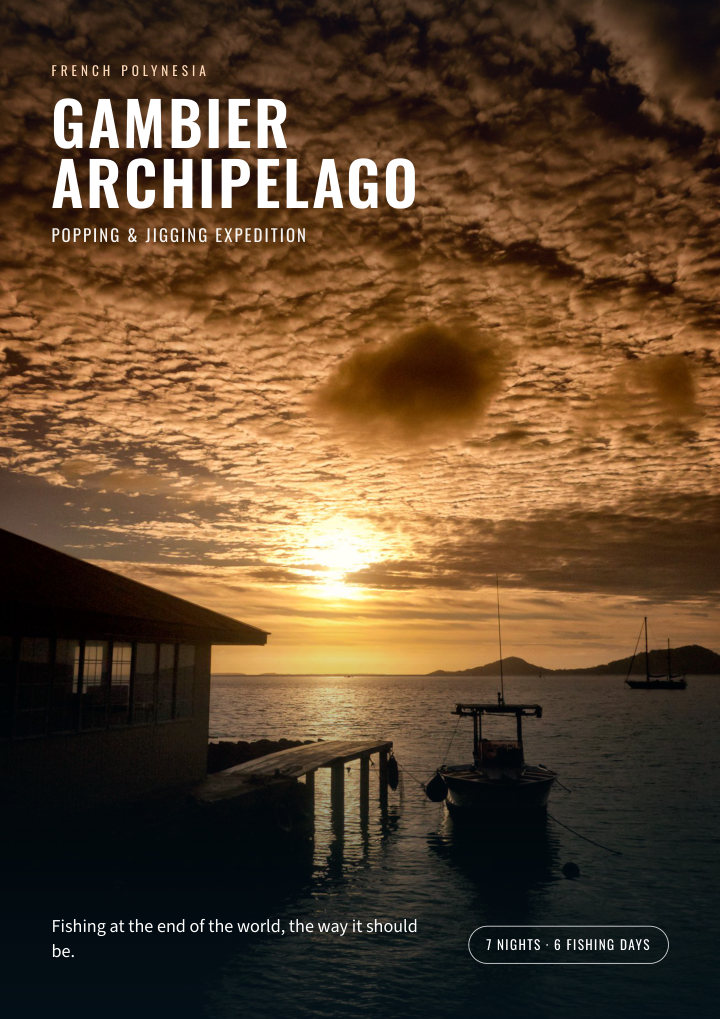 Gambier Archipelago brochure cover